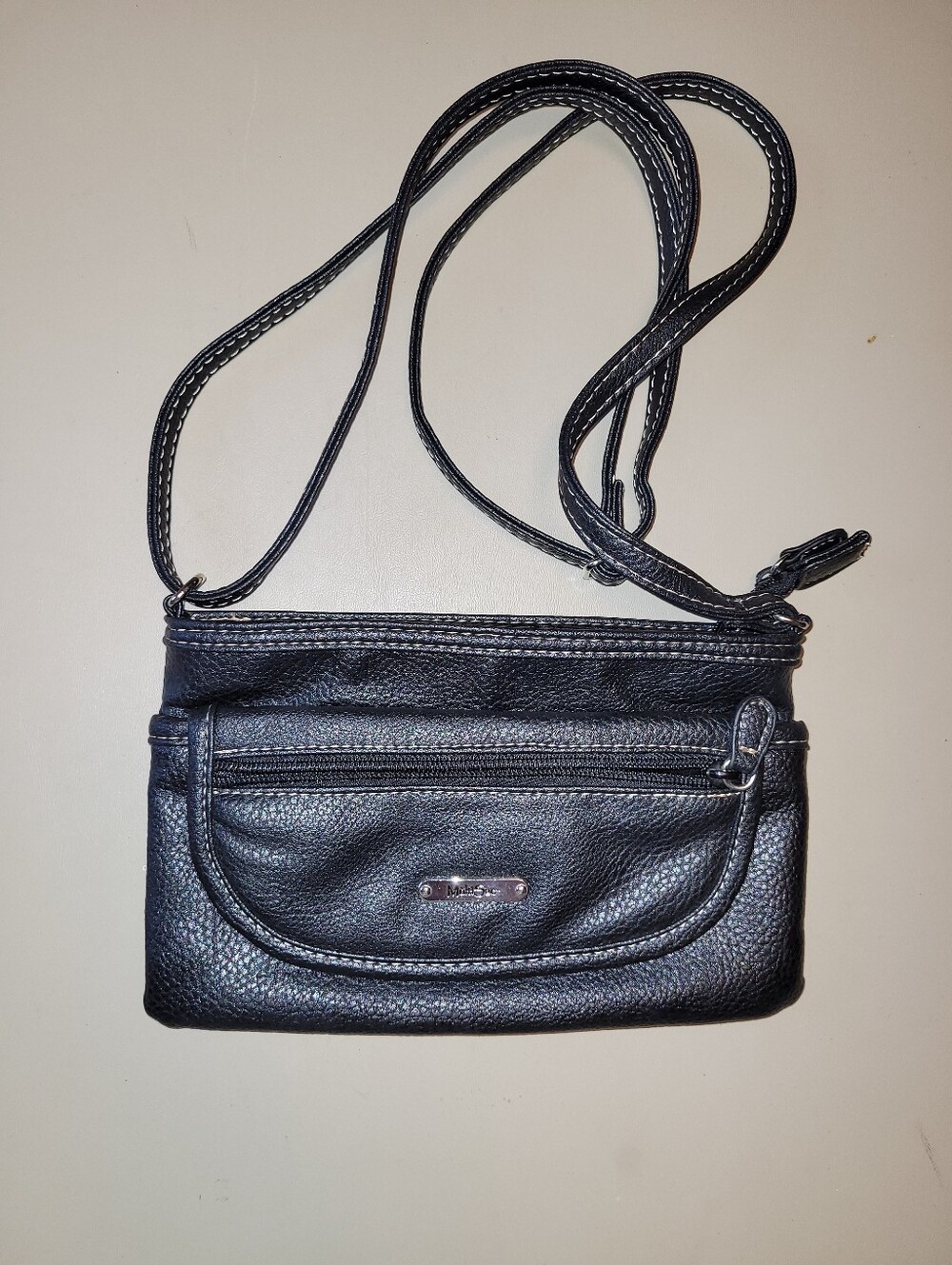 MultiSac Brand Black Crossbody Purse.